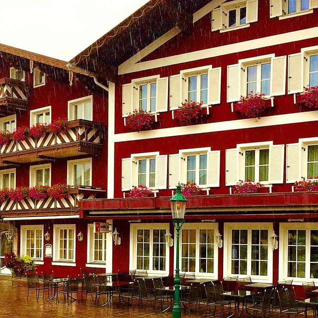 Eye catching alpine architecture at St Wolfgang in Austria #visitaustria #discoveraustria #stwolfgang #alpinevillage #austrianalps #travel #vacation #holiday #beutifuldestinations